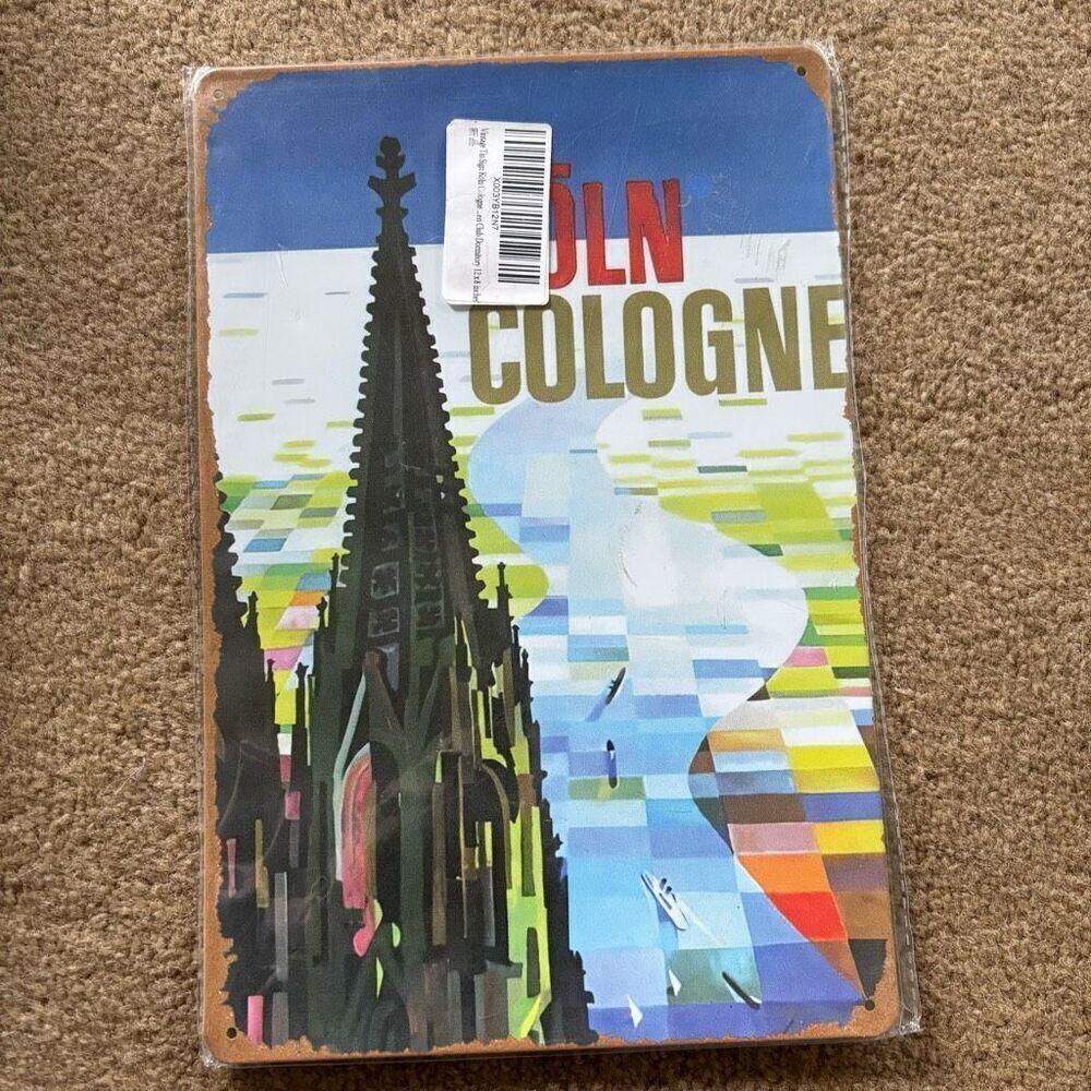 Koln Cologne 8” x 12” Metal Sign *Read*